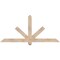 Ekena Millwork Kennewick Smooth Timber Gable Bracket, Douglas Fir, 60"W x 27"H x 3 1/2"D x 3 1/2"F, 11/12 Pitch GBW060X27X0404KEN00SDF - alternate 1